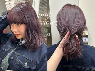 ミディアム カラー Daisy🎀【福岡 美容室】chiakiのヘアスタイル