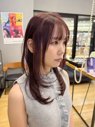 ロング GIEN Nu + 平馬和奈のヘアスタイル