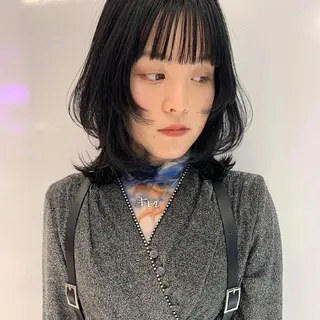 ミディアム カラー share salon JAM 吉祥寺所属・レイヤー/ブリーチ HIKARU ♡のヘアスタイル