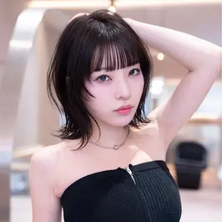 ミディアム カラー 渋谷/ボブ・顔まわり 特化ショウゴのヘアスタイル