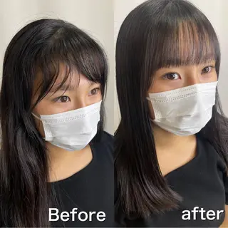 ロング パーマ 髪質改善/縮毛矯正 /ブリーチ矯正/岡部のヘアスタイル