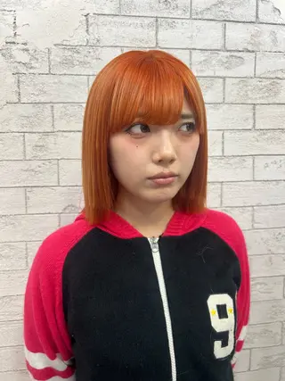 セミロング ブリーチカラー 🤎〰️Yuunaのヘアスタイル