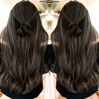 ロング 長尾 理子のヘアスタイル