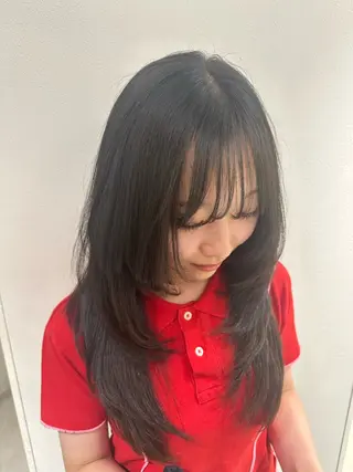 ロング カラー 畑中 夢のヘアスタイル