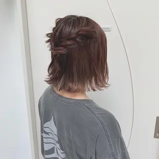 ショート カラー インナーカラー/天神 ブリーチ/吉田のヘアスタイル
