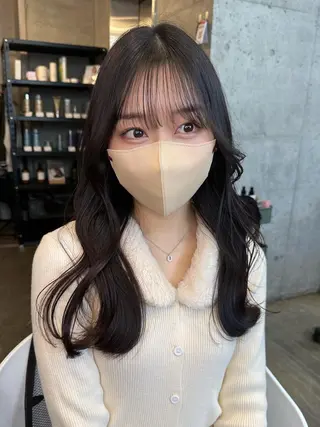 ロング SALOWIN原宿AROA店所属・顔まわり神カット✂︎ 齋藤雄大【表参道】のヘアスタイル