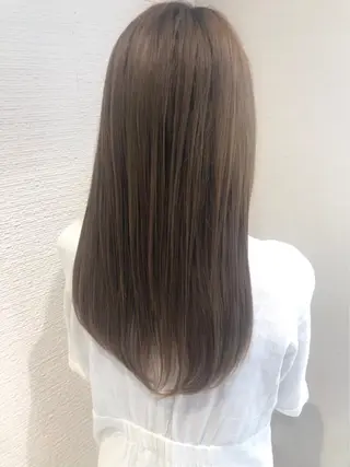 ロング パーマ 全席個室 暖色カラー Zina松園優香🌸のヘアスタイル