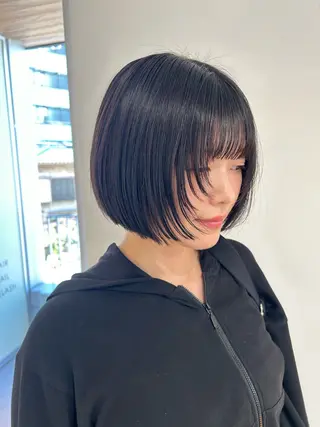 ミディアム 関口 桃花🌷 暖色カラーのヘアスタイル
