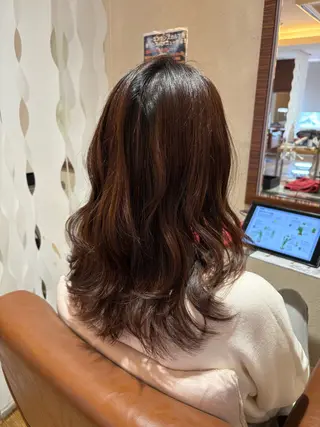ロング シュリンプes石川橋店所属・✄﻿カットモデル/ 落合 悠夏のヘアスタイル