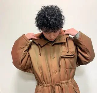 パーマ メンズ 星野 真壱のヘアスタイル