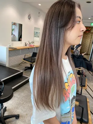 ミディアム カラー JILBLAN京都 ショート/ハイライトのヘアスタイル