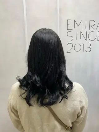 セミロング カラー 🟢NEGi🟣 🫧髪質改善のヘアスタイル