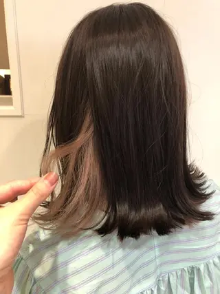 カラー Sherry/R 三川町 ayakaのヘアスタイル