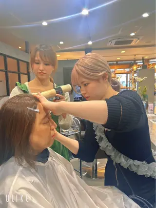 セミロング 白髪ケア  BAUM まやのヘアスタイル