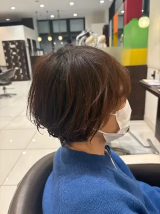 ショート パーマ 谷 健吾のヘアスタイル