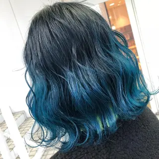 ミディアム カラー 佐々木 好乃のヘアスタイル