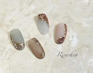 ネイル うる艶♡透明感ネイル Rirashiaのネイルデザイン