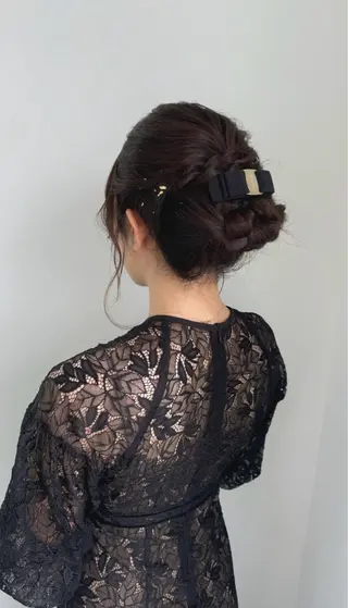 セミロング maina/透明感 ベージュ/ブラウンのヘアスタイル