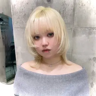 カラー ハイトーン×エクステ 💞くるみのヘアスタイル