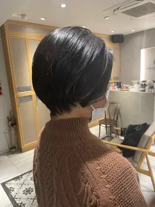 ショート ラベンダー/レイヤー スタイル🤎mamiのヘアスタイル