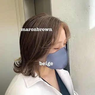 ミディアム カラー ハイトーンカラー 🍬Rinka🍬のヘアスタイル