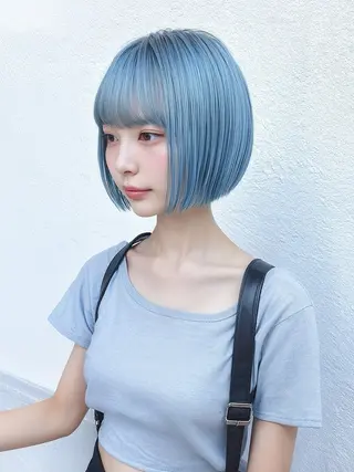 ショート カラー 🌈派手髪ハイトーン 🌈鈴木亮太🌈のヘアスタイル