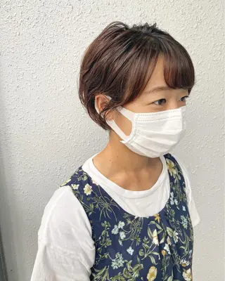 ショート パーマ 後藤紗英/髪質改善 /オリーブベージュのヘアスタイル