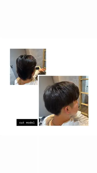 ショート メンズ メンズカットモデル 無料Ai𑁍松本のヘアスタイル