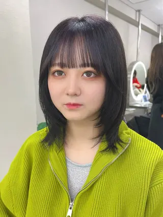 ミディアム くびれボブ🎀 くびれミディアム🎀のヘアスタイル