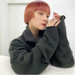 ミディアム カラー 繭所属・こはる／ハードパーマ /癖毛風パーマ🧃のヘアスタイル