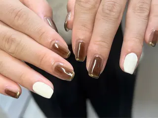 ネイル fumina 💚💛のネイルデザイン