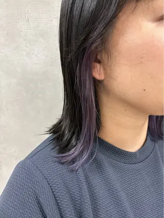 ミディアム 多田 栞里のヘアスタイル