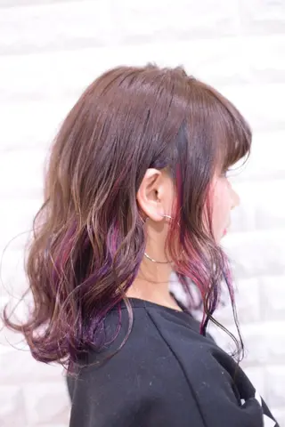 ミディアム カラー ハイトーンカラー RYUのヘアスタイル