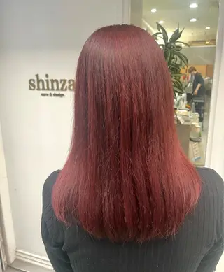 ロング カラー 堀川 希歩のヘアスタイル
