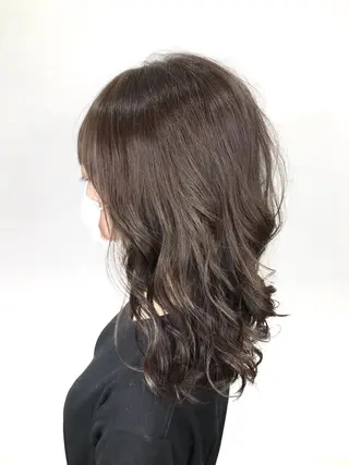 セミロング カラー インナーカラー/ ストレート/奥野洸也のヘアスタイル