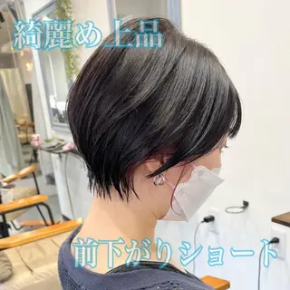 ショート カラー 目を惹く艶髪/髪質 改善カラー🤎ぐっちのヘアスタイル