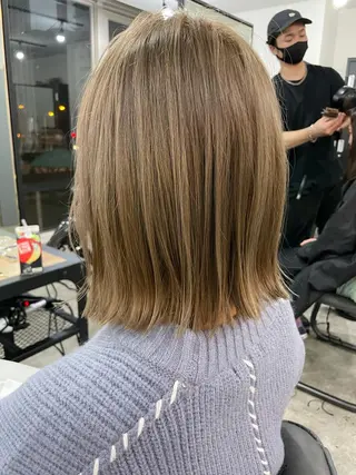 ショート カラー パーマ ヘアアレンジ メンズ キッズ ネイル マツエク・マツパ アイブロウ カラー特化サロン Eir心斎橋のヘアスタイル
