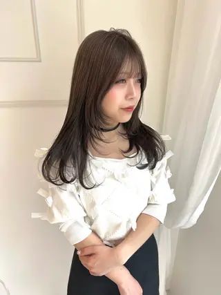 ロング ParveMix 佐々木梨紗🤍のヘアスタイル