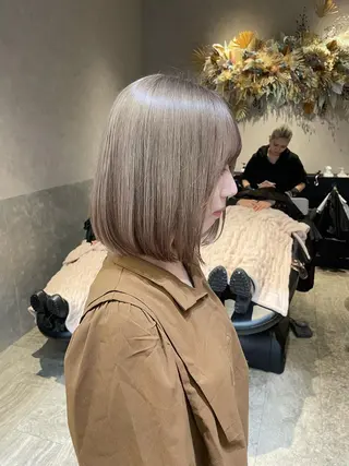 ミディアム カラー yuuto🌈 冬の透け感カラーのヘアスタイル