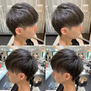 ショート カラー メンズ 赤み消しカラー /透明感カラー 上長のヘアスタイル