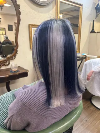 セミロング カラー 馬場 瑞穂のヘアスタイル