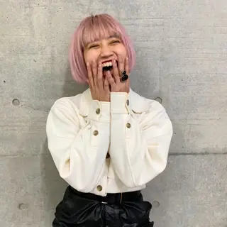 セミロング カラー THE./ブリーチ 透感カラー/髪質改善のヘアスタイル