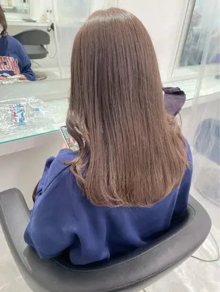 ロング カラー 💖韓国×王道 ハイトーン💖のヘアスタイル