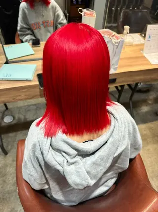 ミディアム カラー 聖斗 /ハイトーン/パーマのヘアスタイル