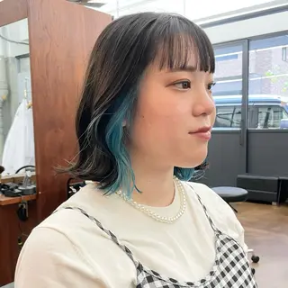 ミディアム カラー メンズ ✂︎ウルフ・ショート ✂︎MIKUNIのヘアスタイル