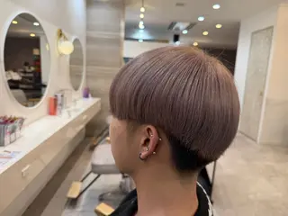 ショート カラー パーマ 🌼おとは🌻 Ess 熊谷のヘアスタイル