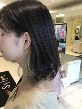 ミディアム カラー MODE K's松原 YUMIのヘアスタイル