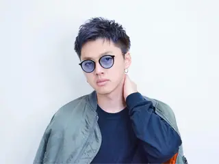 ショート レイヤー×縮毛矯正 深見 拓のヘアスタイル