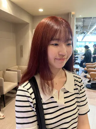 セミロング カラー dogstar小林諒 レイヤー/パーマのヘアスタイル