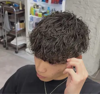 パーマ メンズ 笹江 瑞穂のヘアスタイル